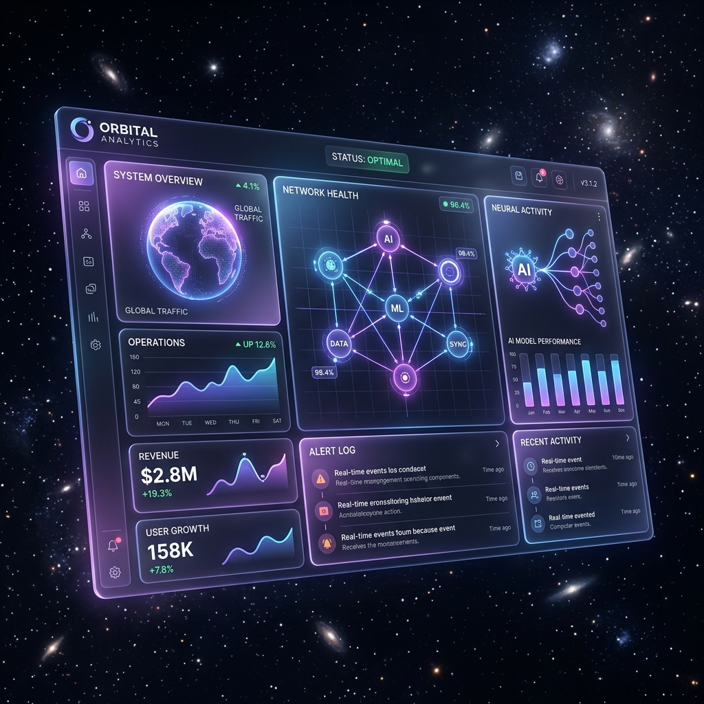 AI Dashboard Mockup
